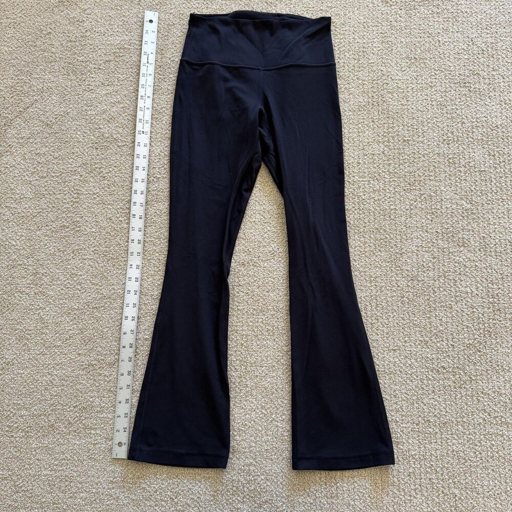 Lululemon Leggings Womens 6 Black Bootcut Ankle Yoga Knit Stretch LW5FCHS-0